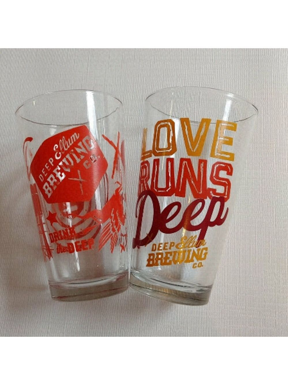 Deep Ellum Brewing Company Pint Glass Pair